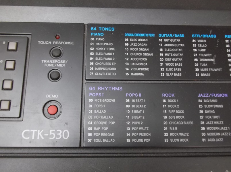CTK-530 Casio Electronic Keyboard