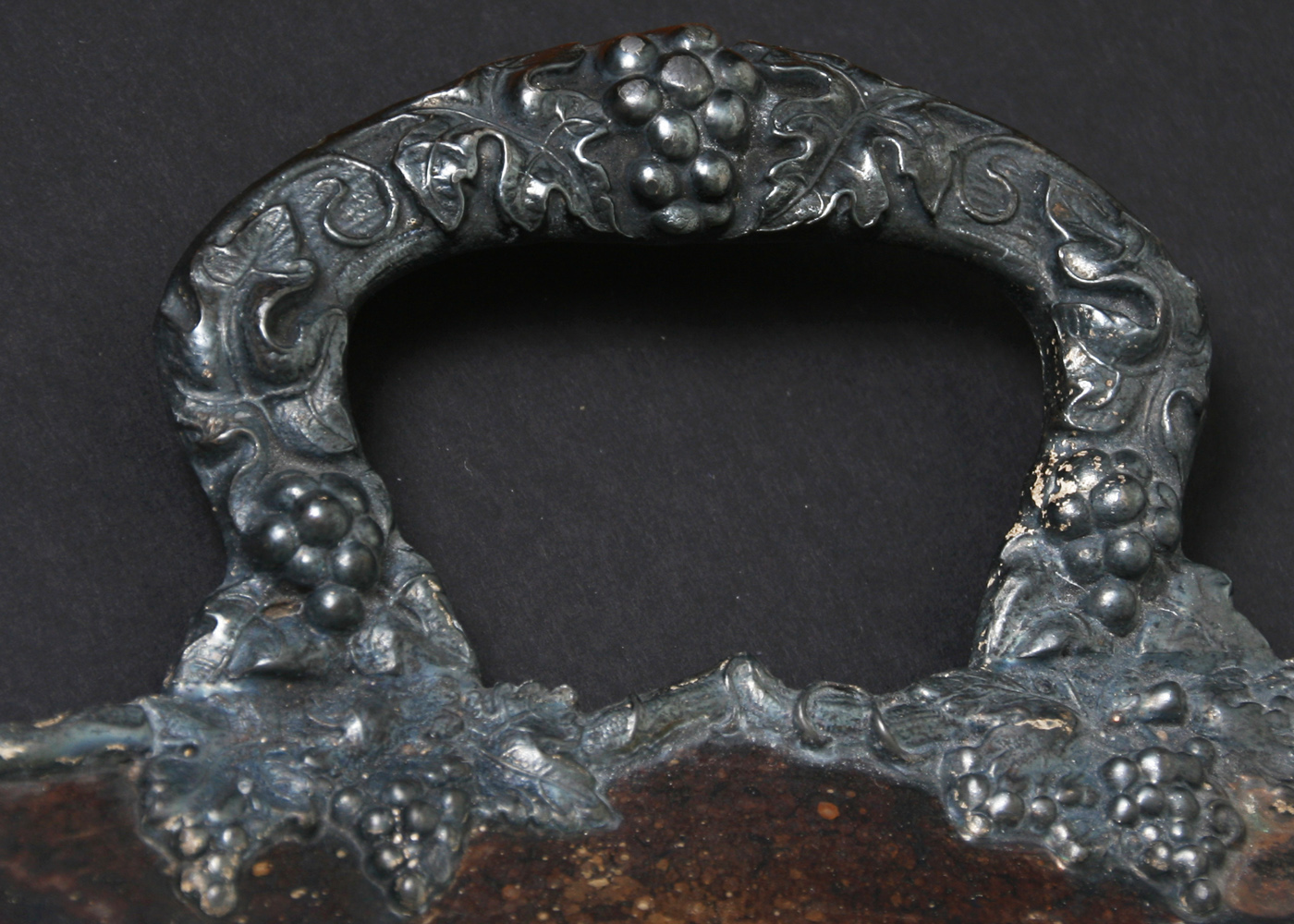 Distressed Vintage Silver-Plated Tray