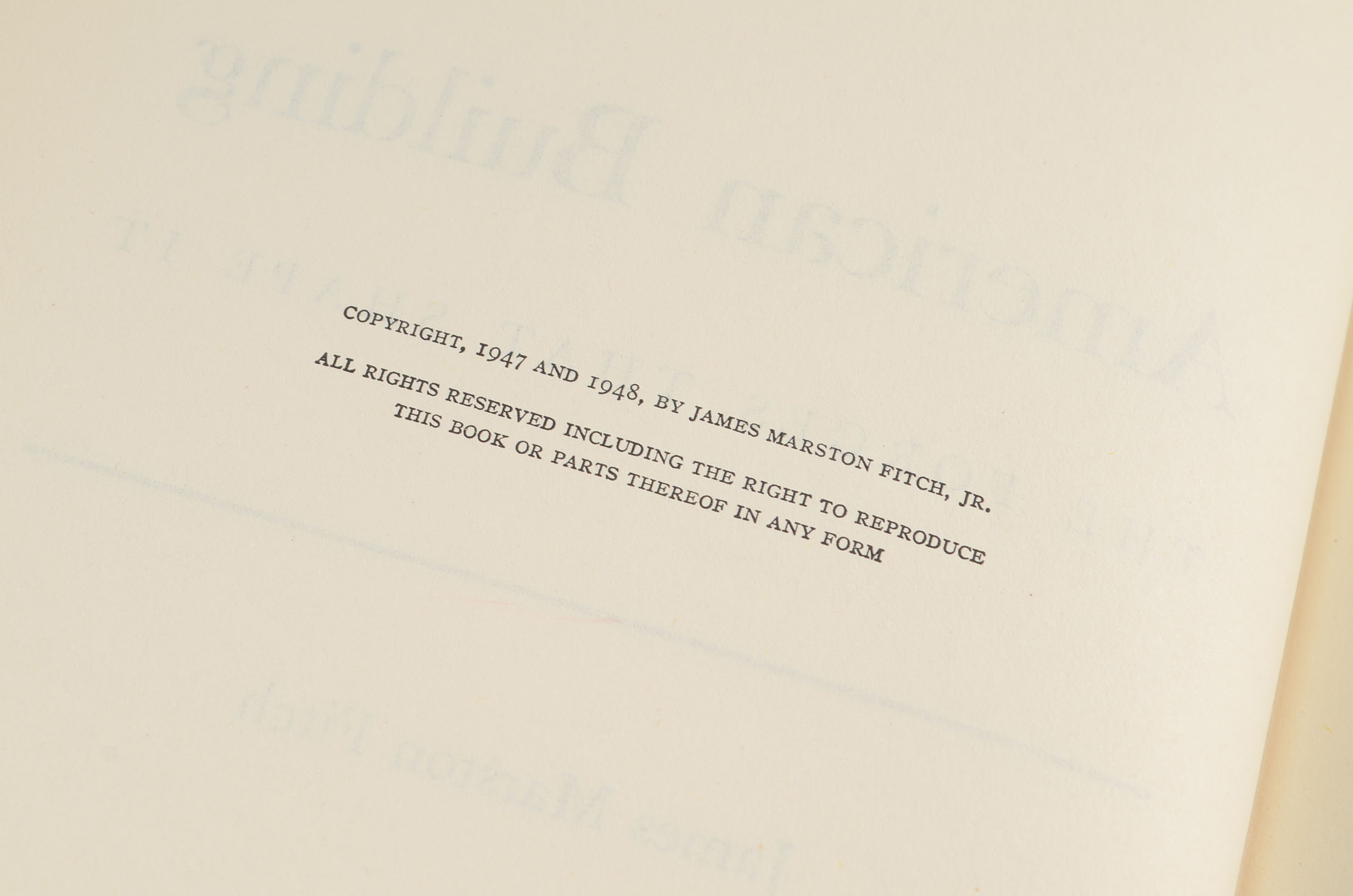 Architectural Interest Books from Library of John Becker