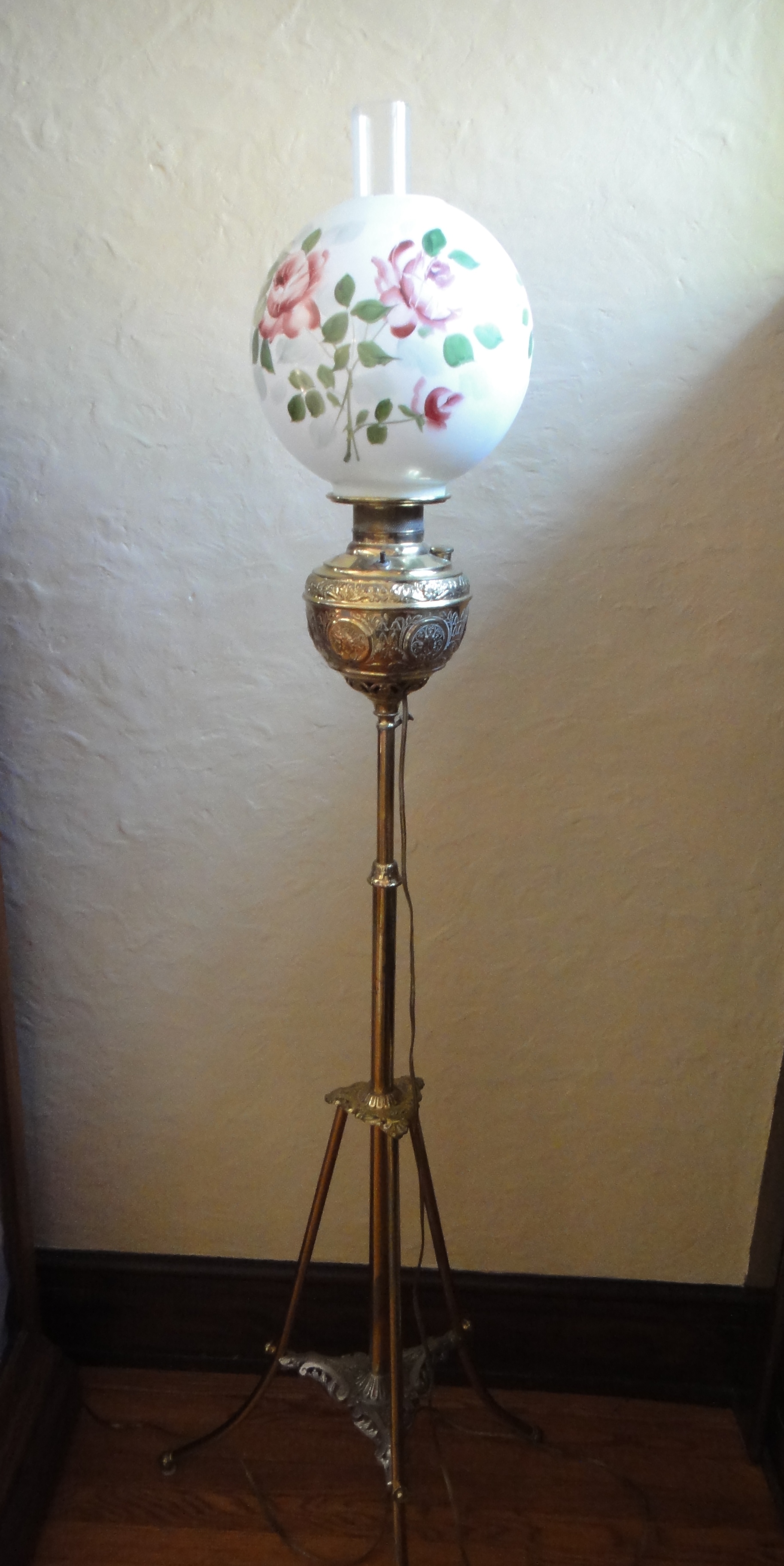 Antique Rochester Victorian Piano Floor Lamp