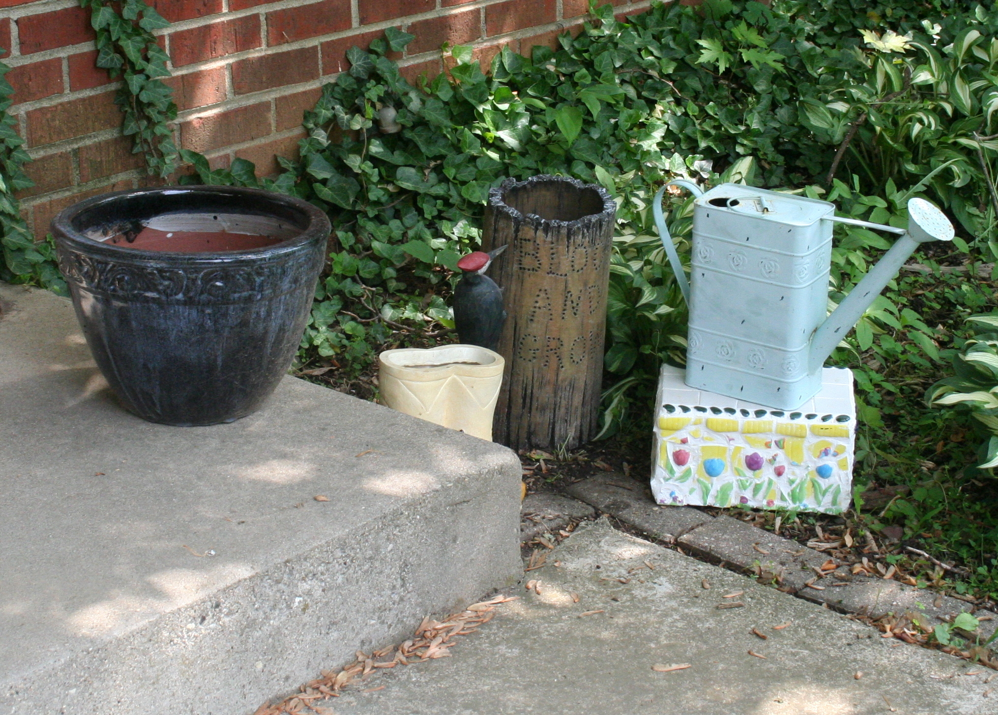 Vintage Watering Can and Planters