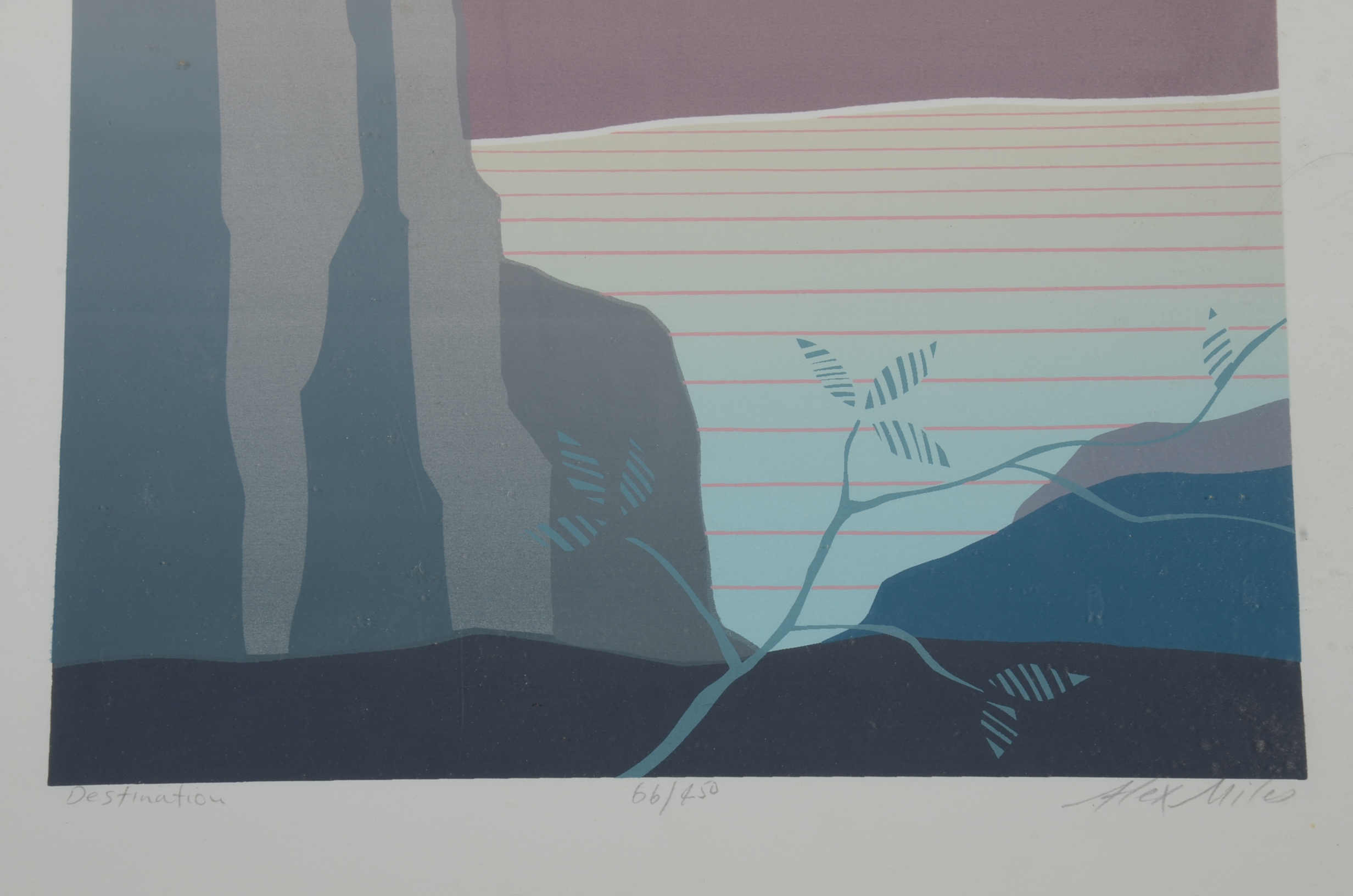 Trio of Framed Pastel Prints