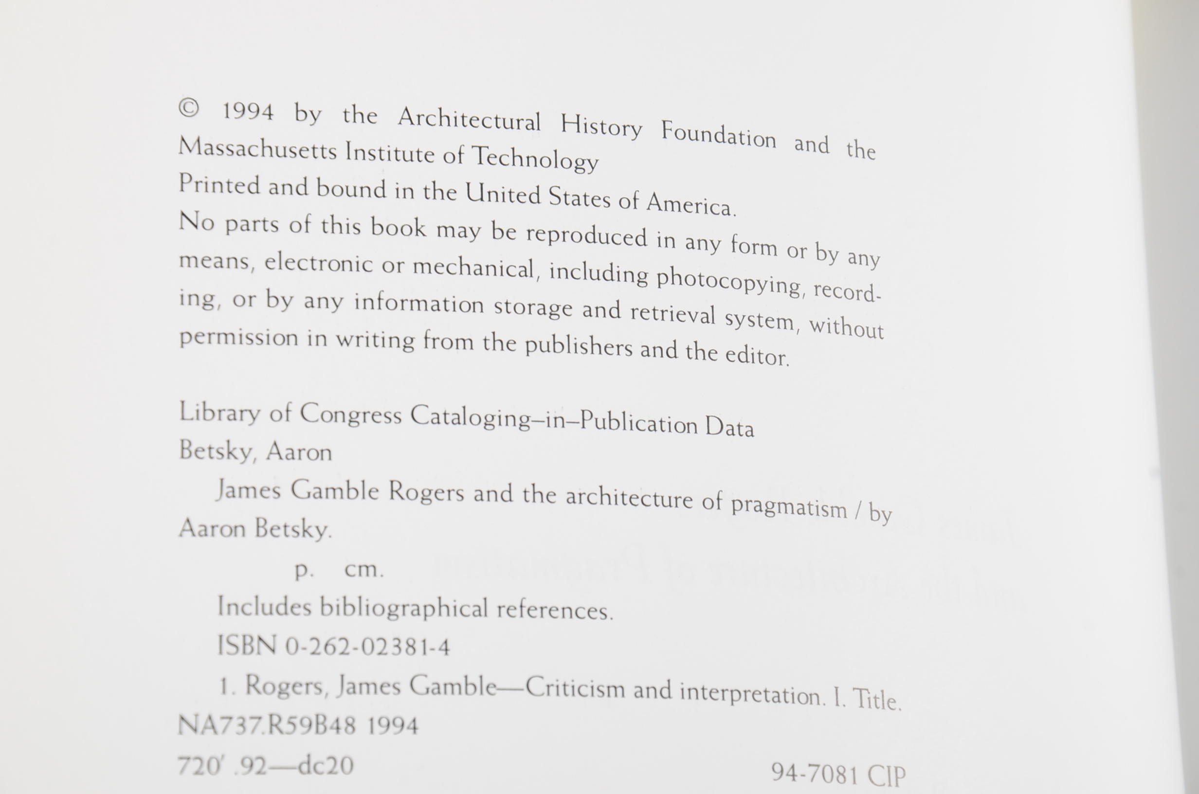 Architecture Books and Biographies 