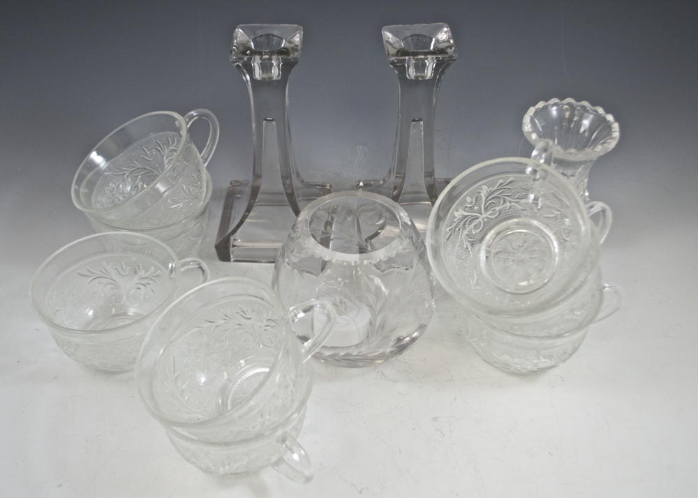 Lot of Glass Candle Holders and Cups