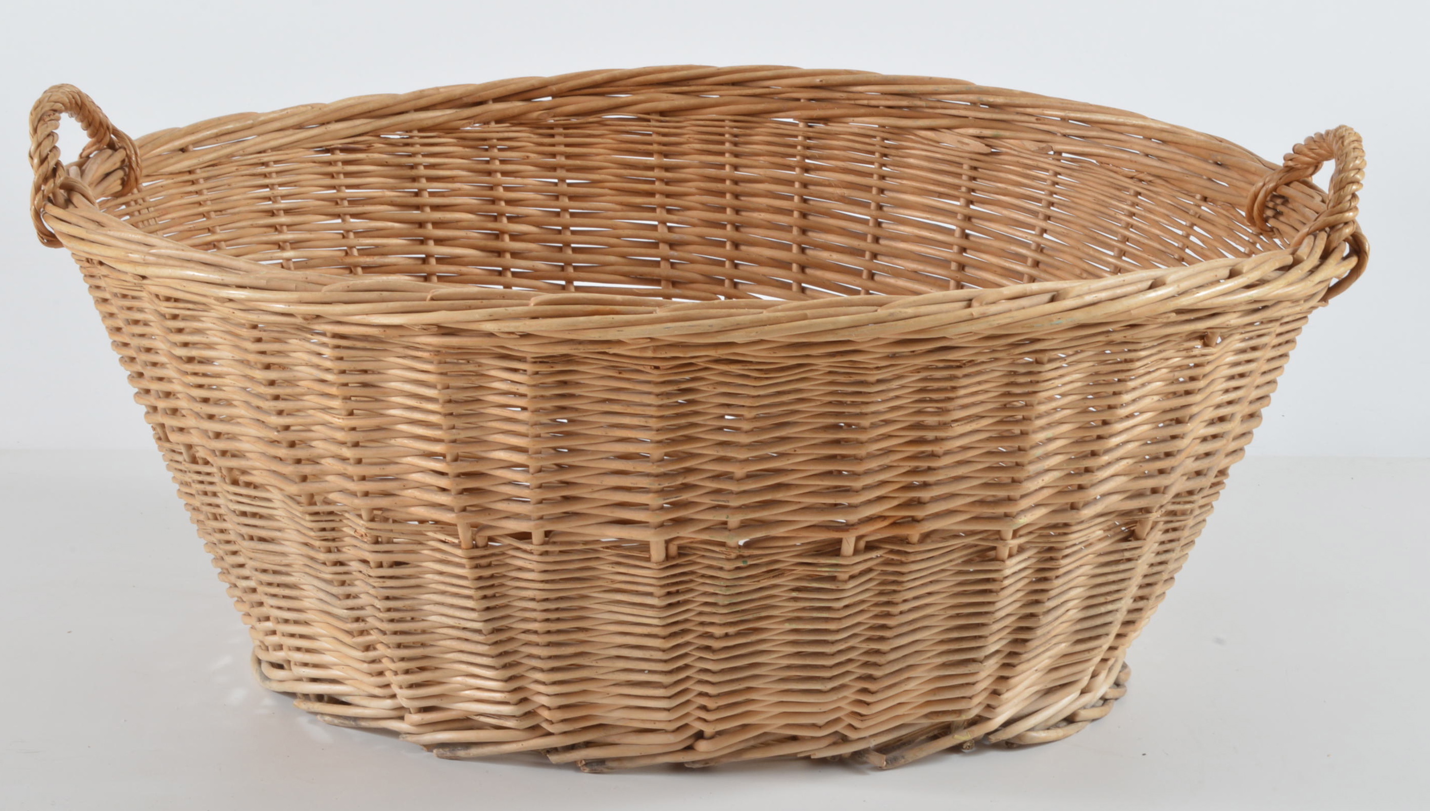 Wicker Laundry Basket, Window and Table Treatments
