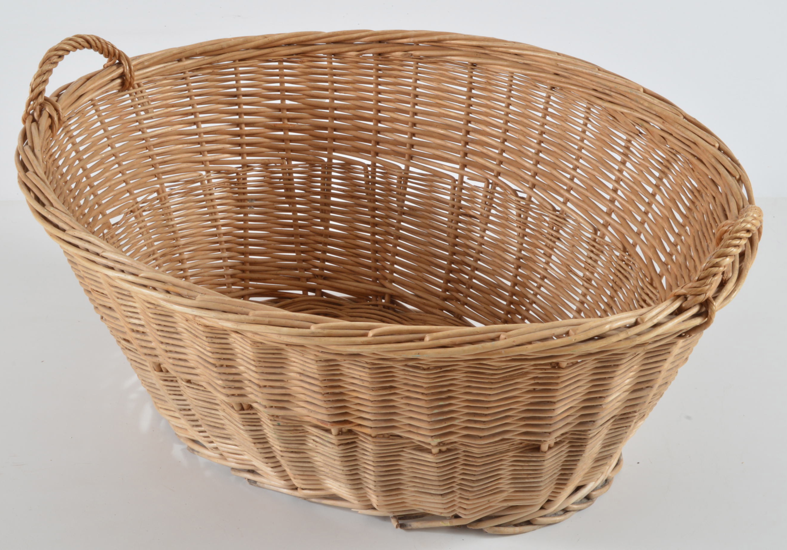 Wicker Laundry Basket, Window and Table Treatments