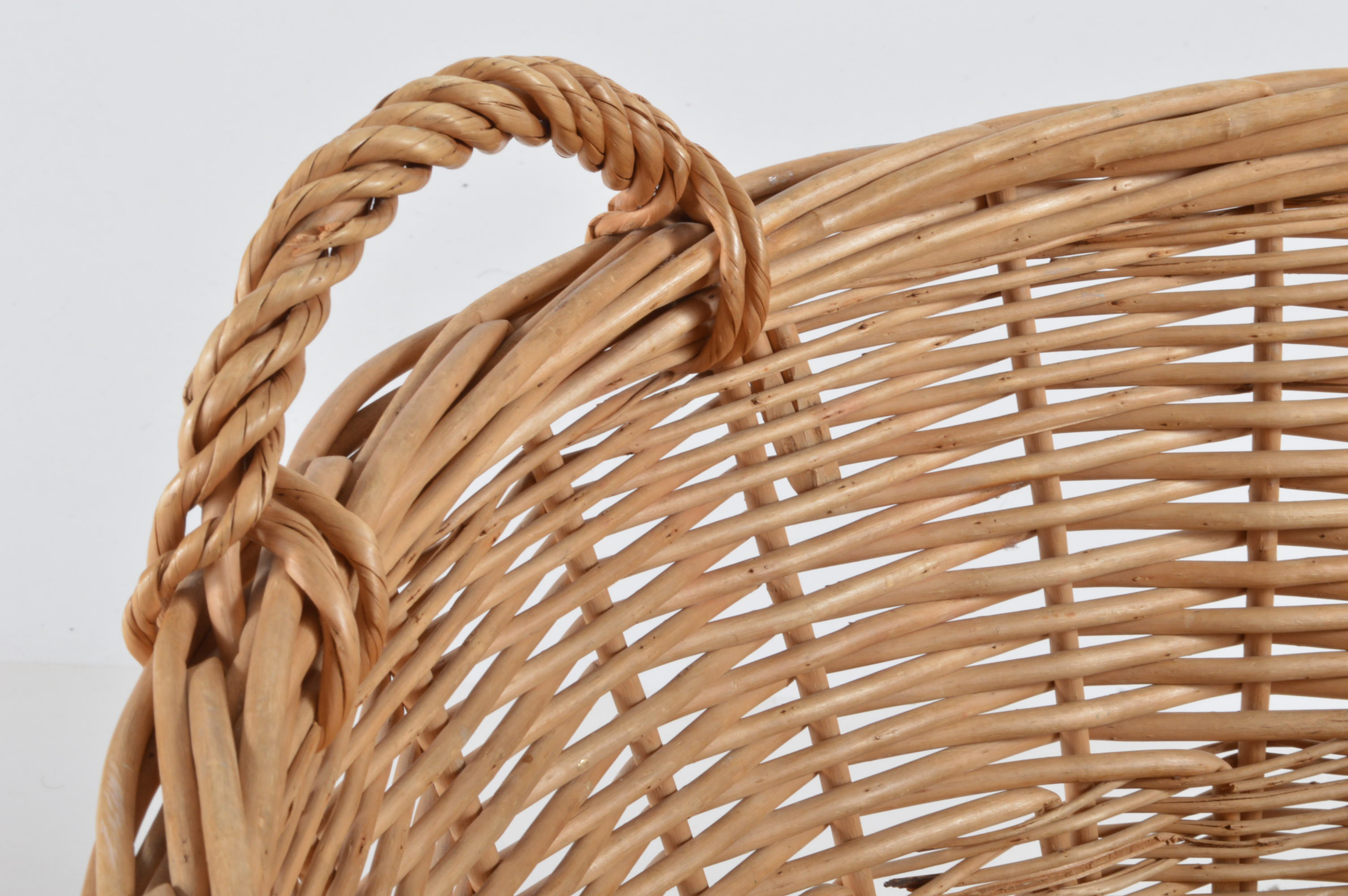 Wicker Laundry Basket, Window and Table Treatments