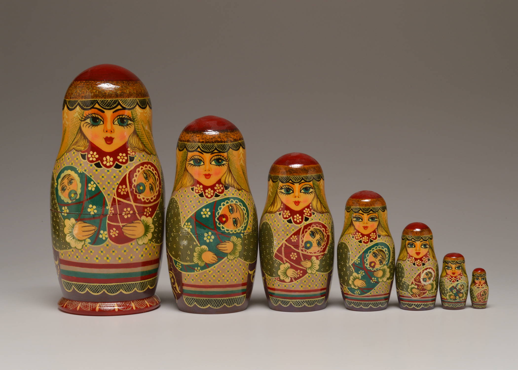 Hand-Painted Russian Nesting Doll