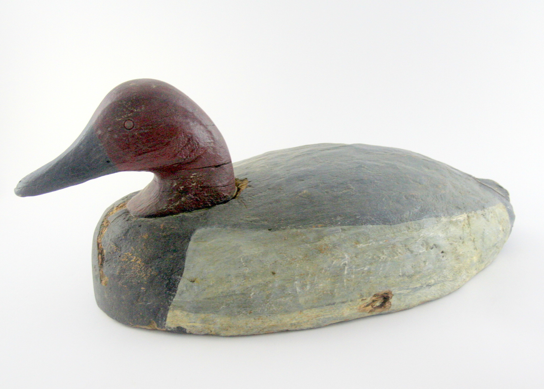 Vintage Hand-Carved Duck Decoy