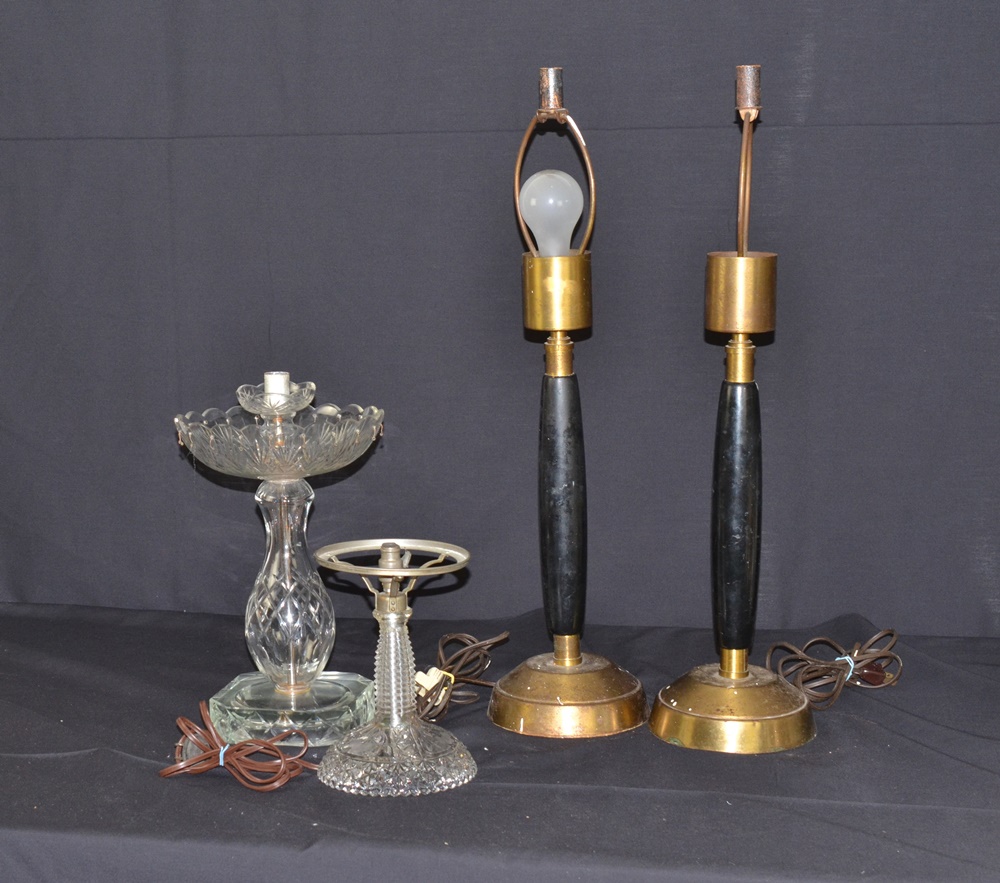 Four Vintage Project Lamps