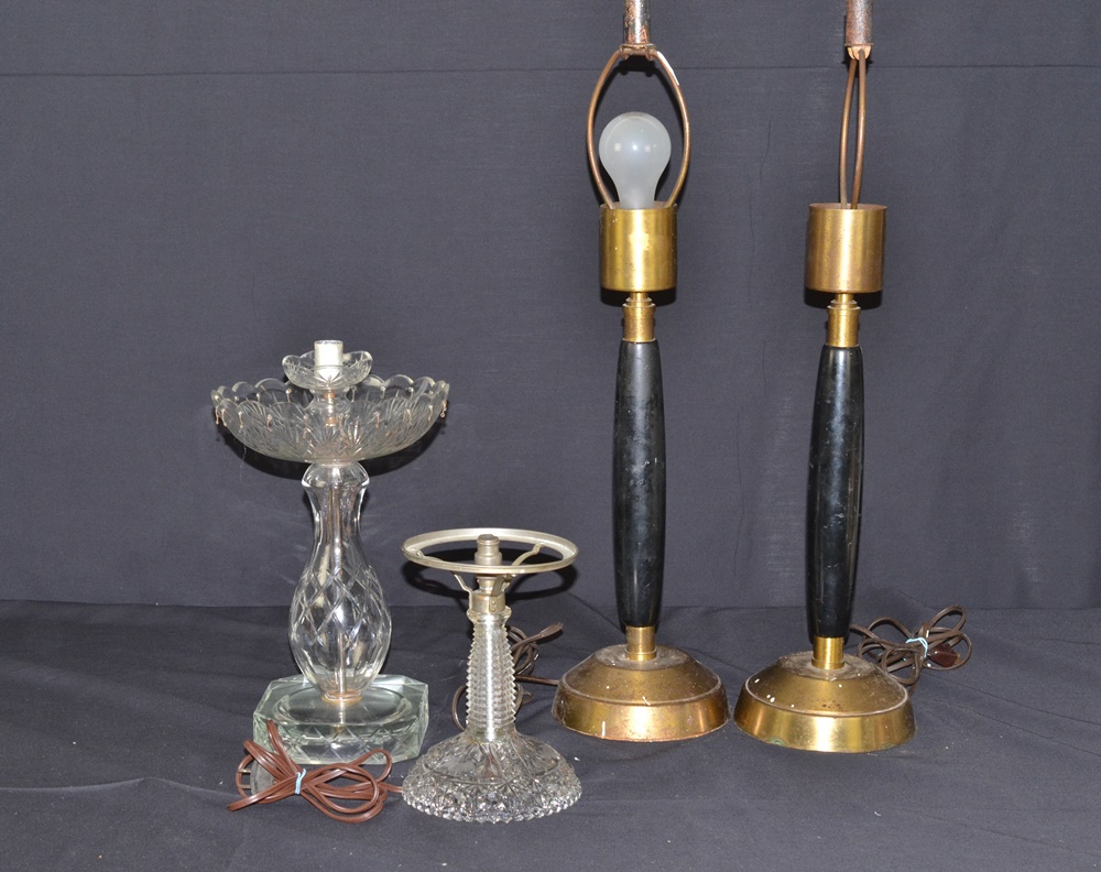 Four Vintage Project Lamps