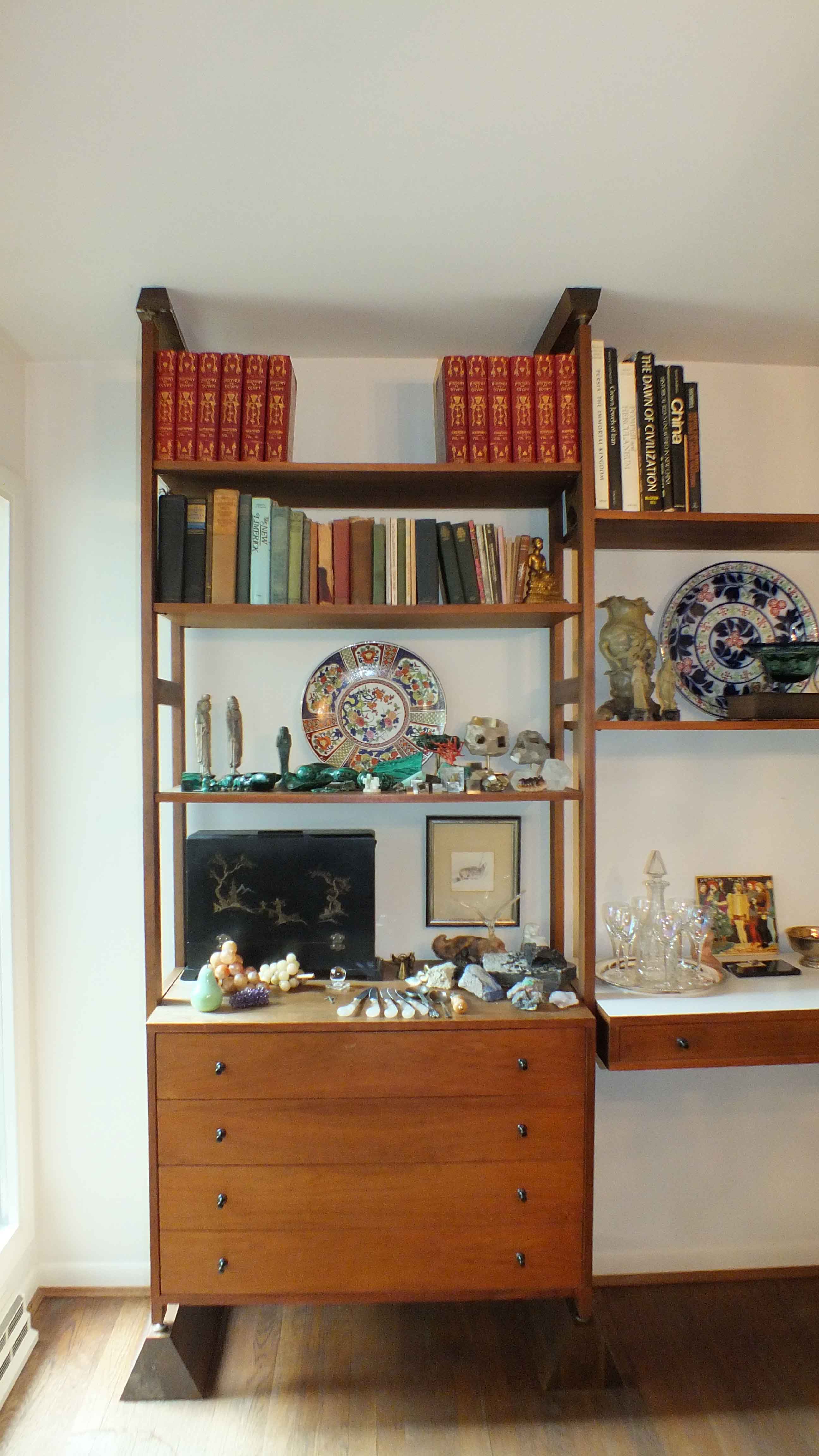 Mid Century Modern Teak Wall Shelving System