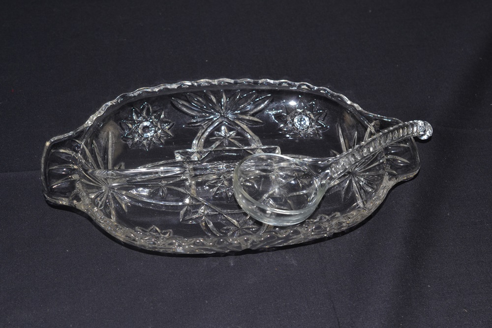 Vintage Cut Glass Serving Items