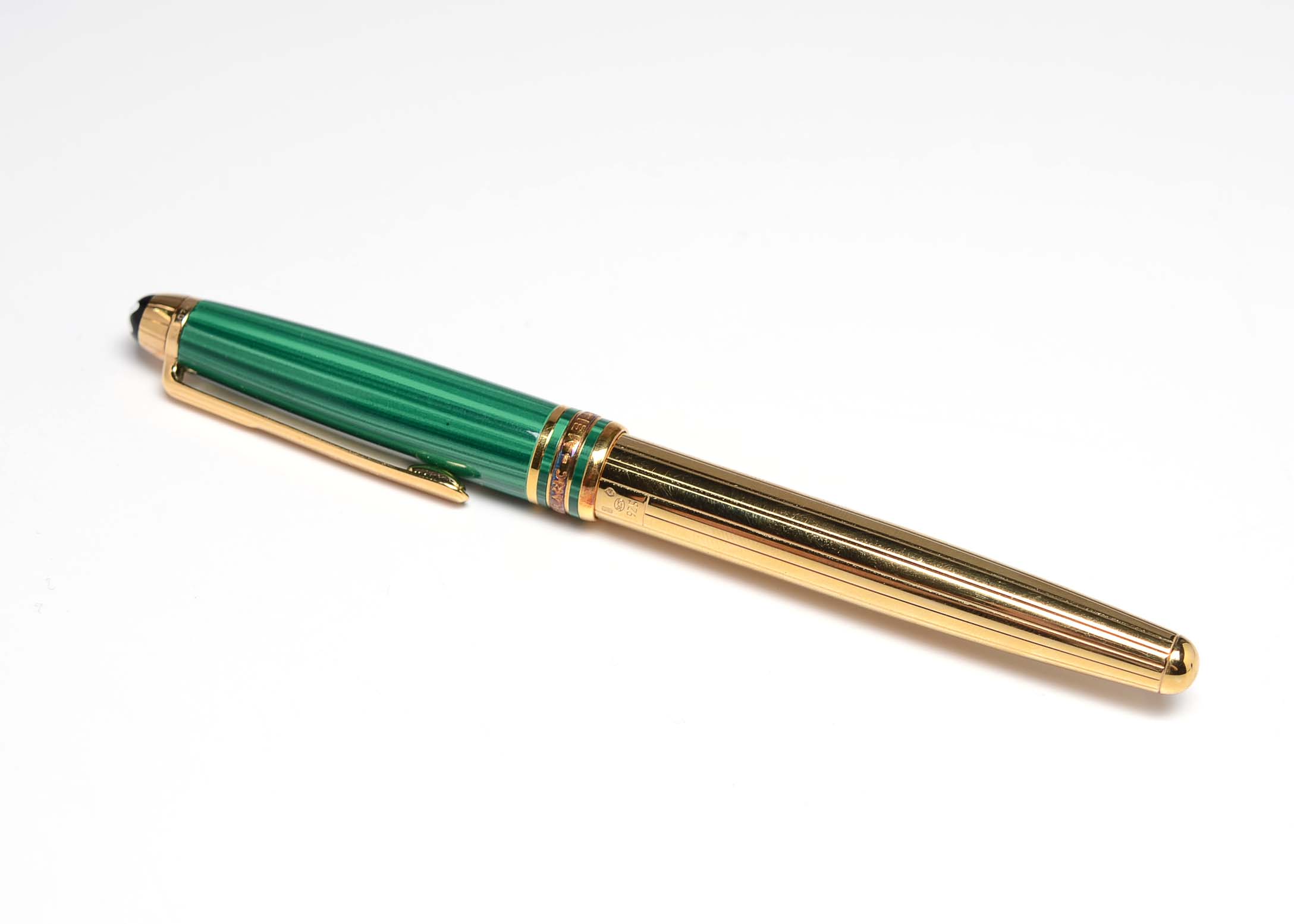 Montblanc Czar Nikolai Malachite Vermeil Le Grand Rollerball Pen