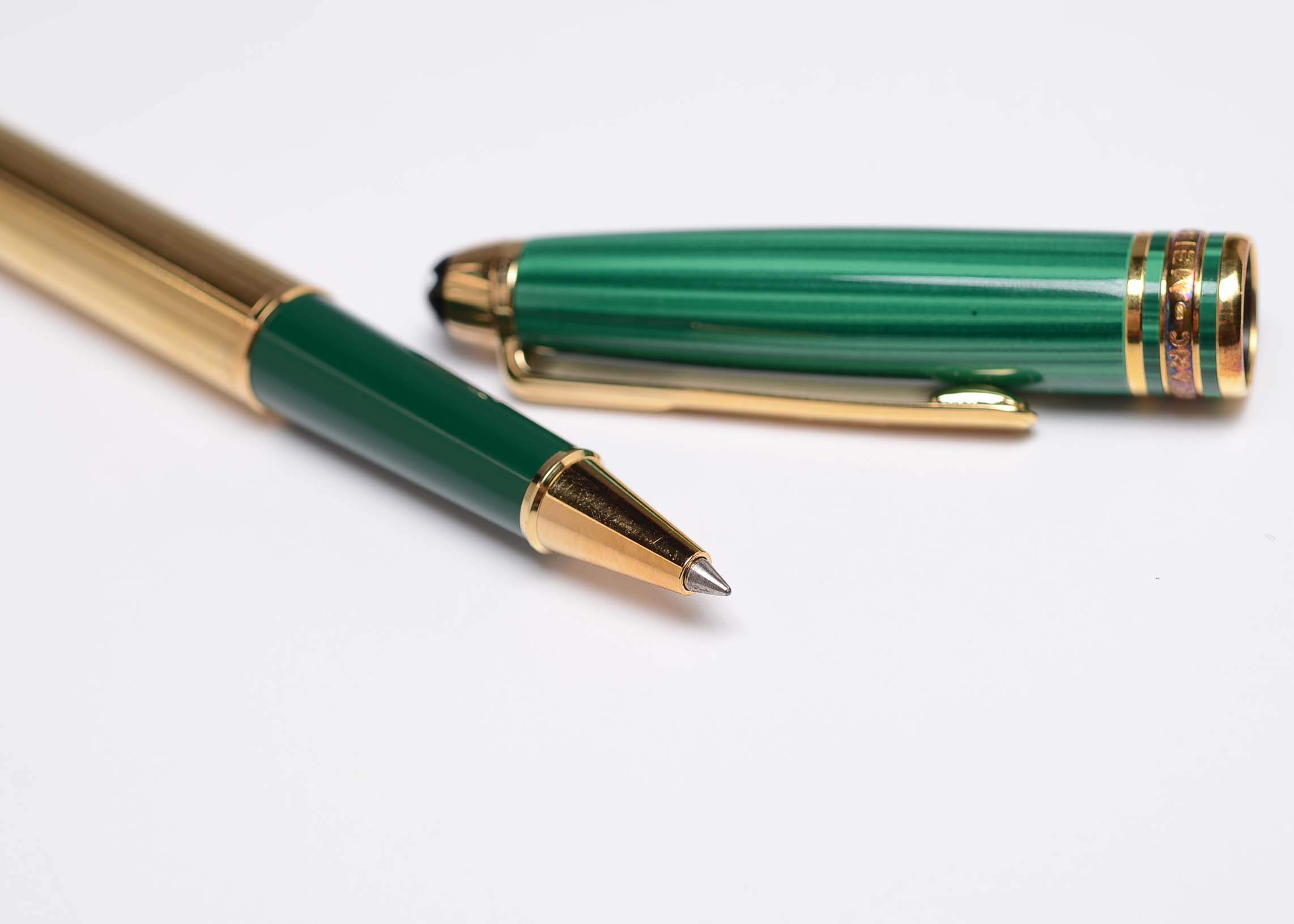 Montblanc Czar Nikolai Malachite Vermeil Le Grand Rollerball Pen
