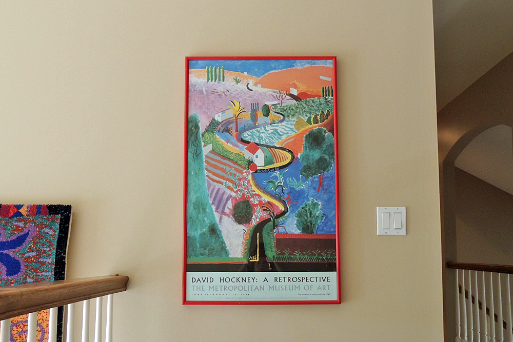 David Hockney "Nichols Canyon" the Met Museum Poster 1988