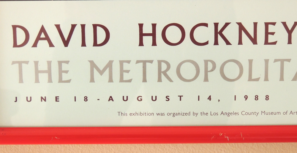 David Hockney "Nichols Canyon" the Met Museum Poster 1988