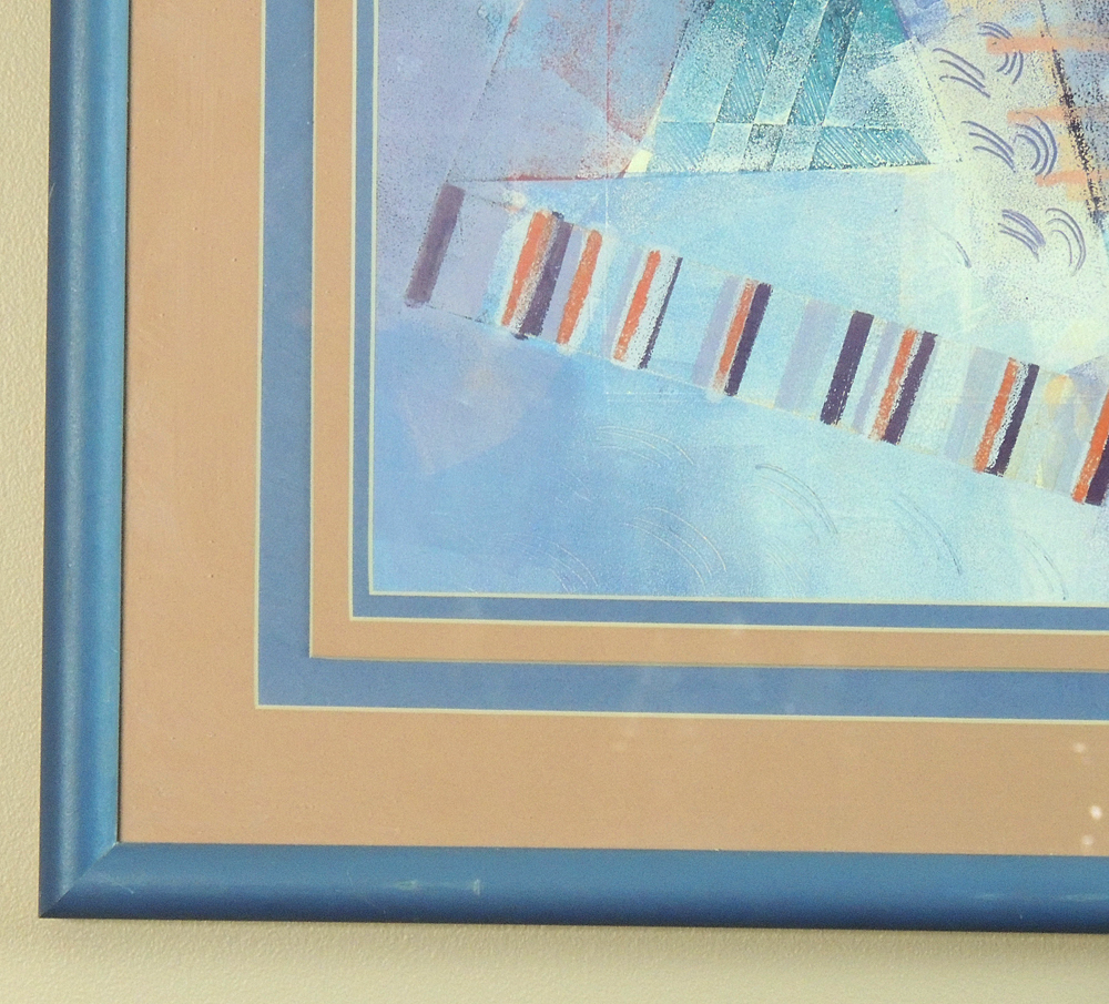 Pessia Monotype Abstract Print