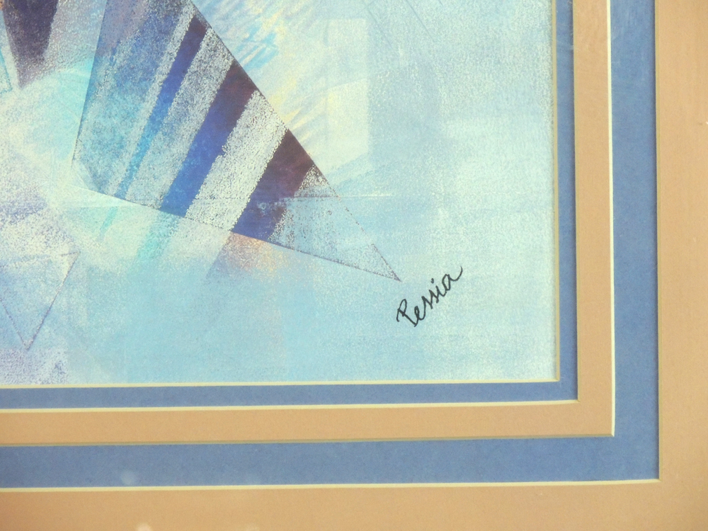 Pessia Monotype Abstract Print