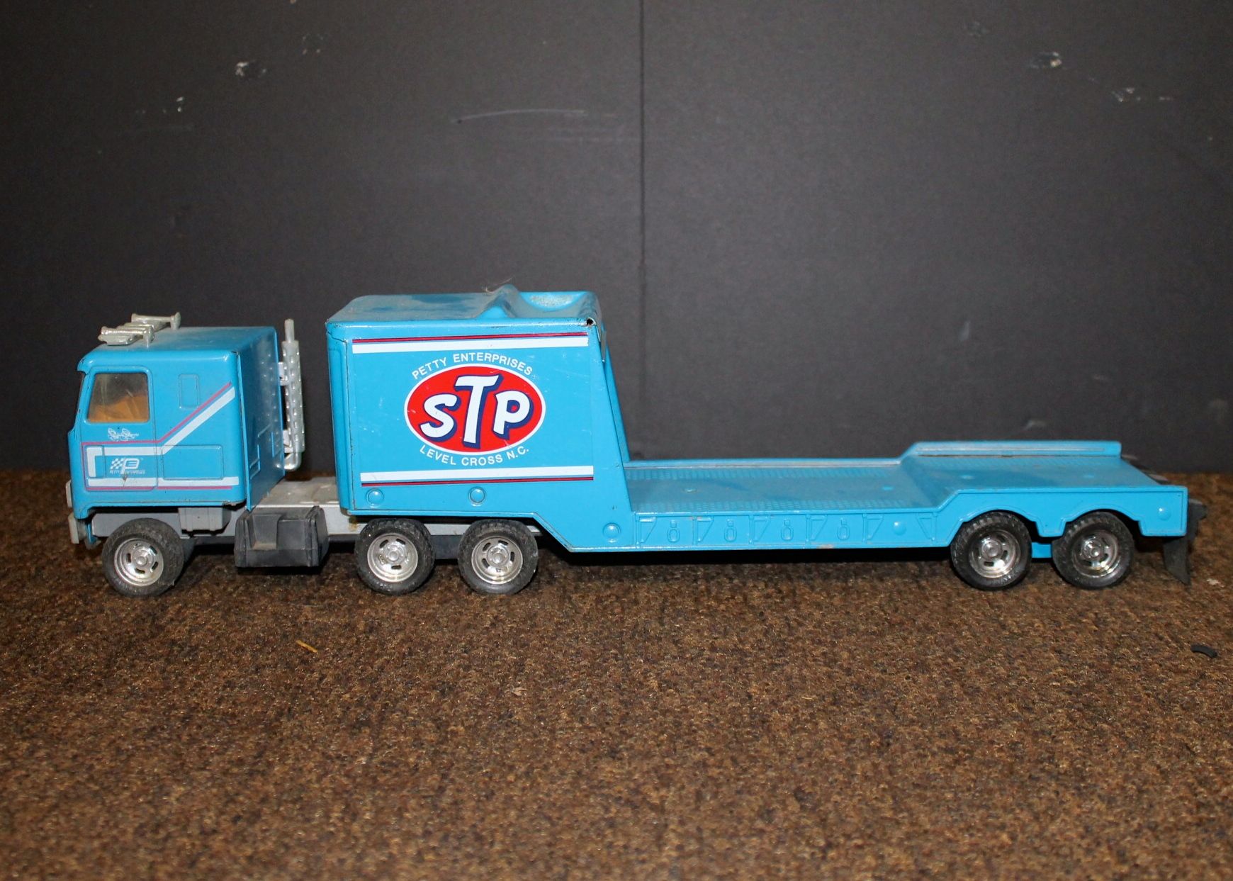 Vintage Pair of Toy Semi-Tractors