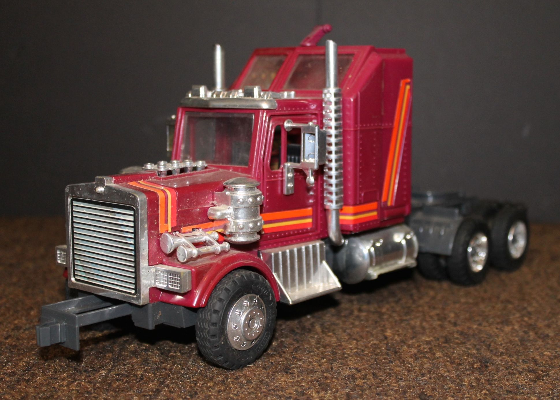 Vintage Pair of Toy Semi-Tractors