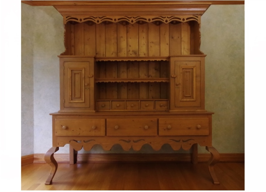 Custom Built China Hutch, in the French Country Style