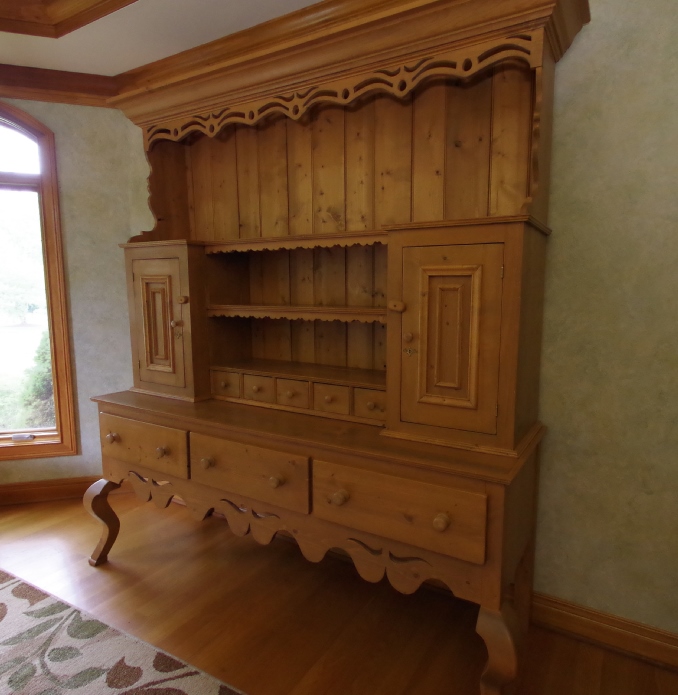 Custom Built China Hutch, in the French Country Style