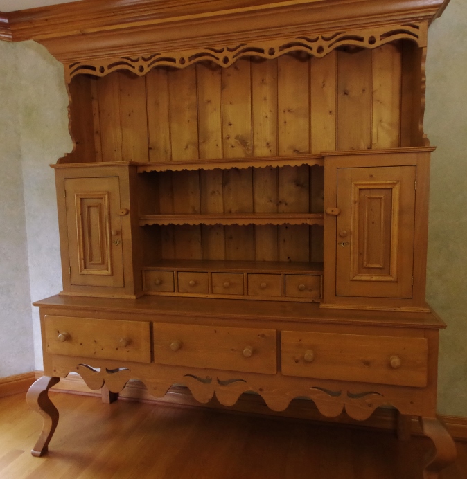 Custom Built China Hutch, in the French Country Style