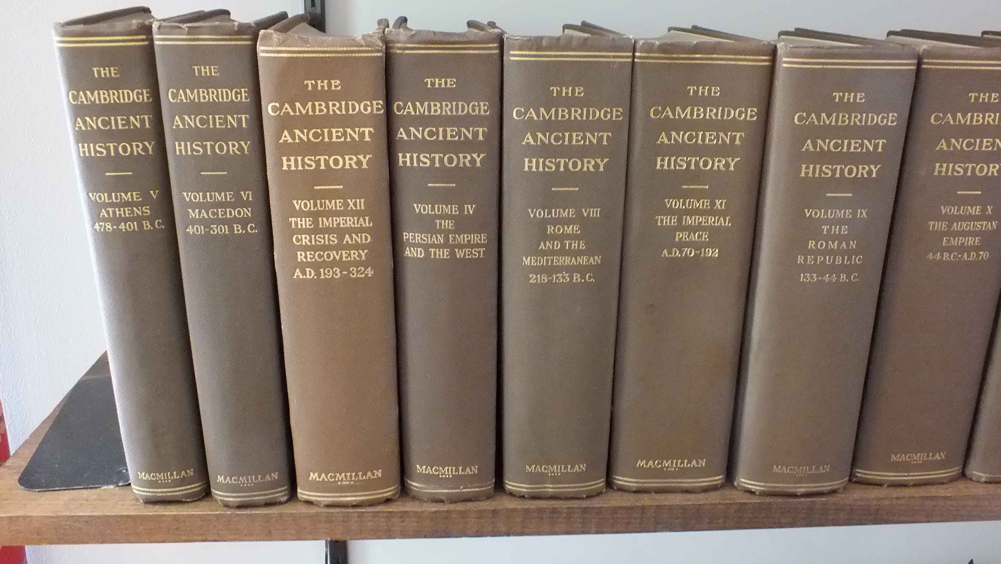 1926 Volumes 1-12 "The Cambridge Ancient History" 
