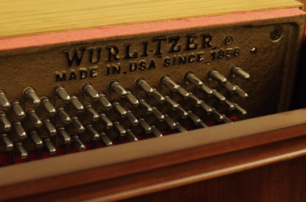 Wurlitzer Upright Piano in Cherry Cabinet
