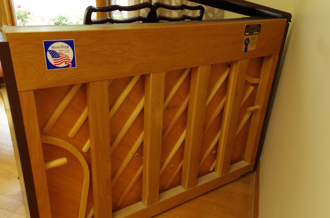 Wurlitzer Upright Piano in Cherry Cabinet