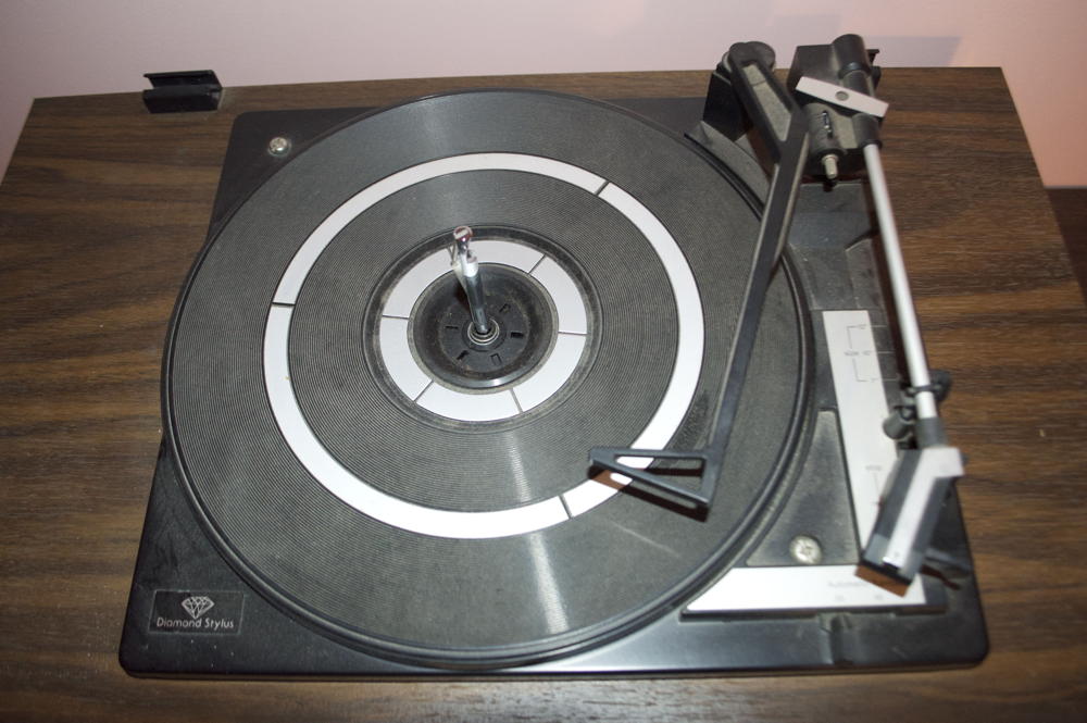 Sears and Roebuck Turntable, 8 Track, Cassette, and Radio Console