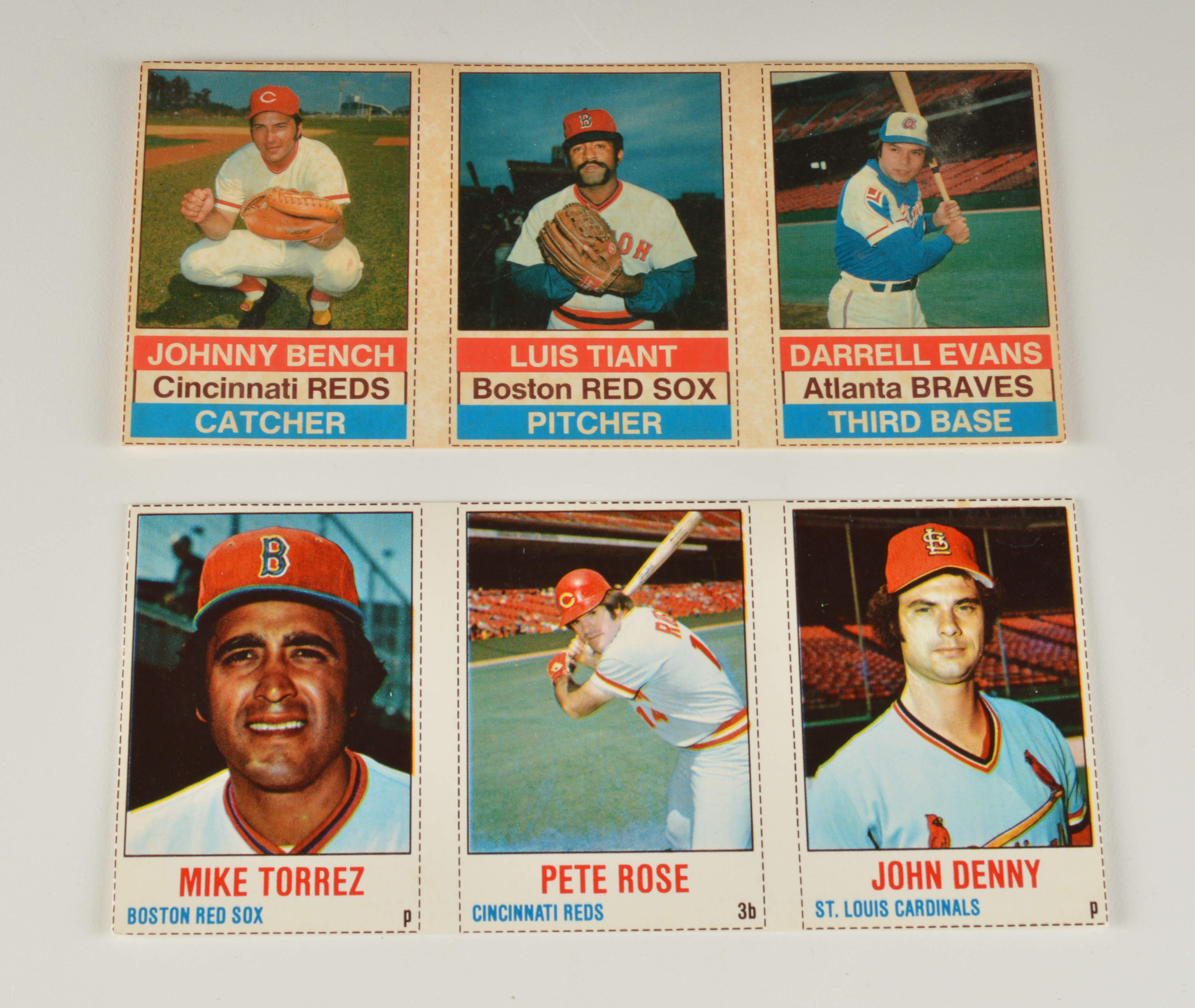 Vintage Hostess Baseball Cards and 1966 Topps Rub Off Strip
