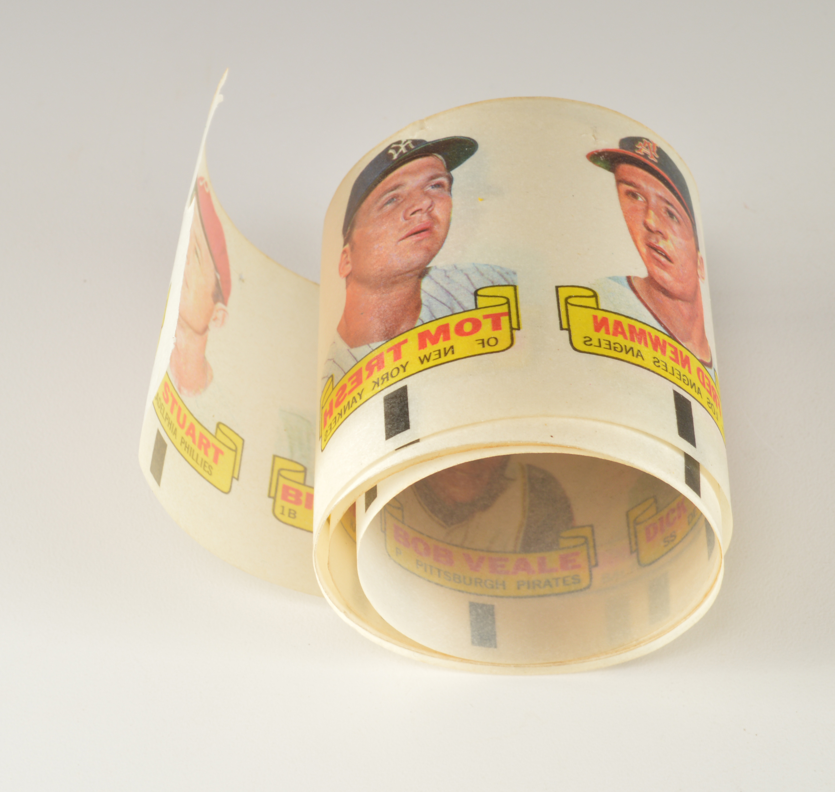 Vintage Hostess Baseball Cards and 1966 Topps Rub Off Strip