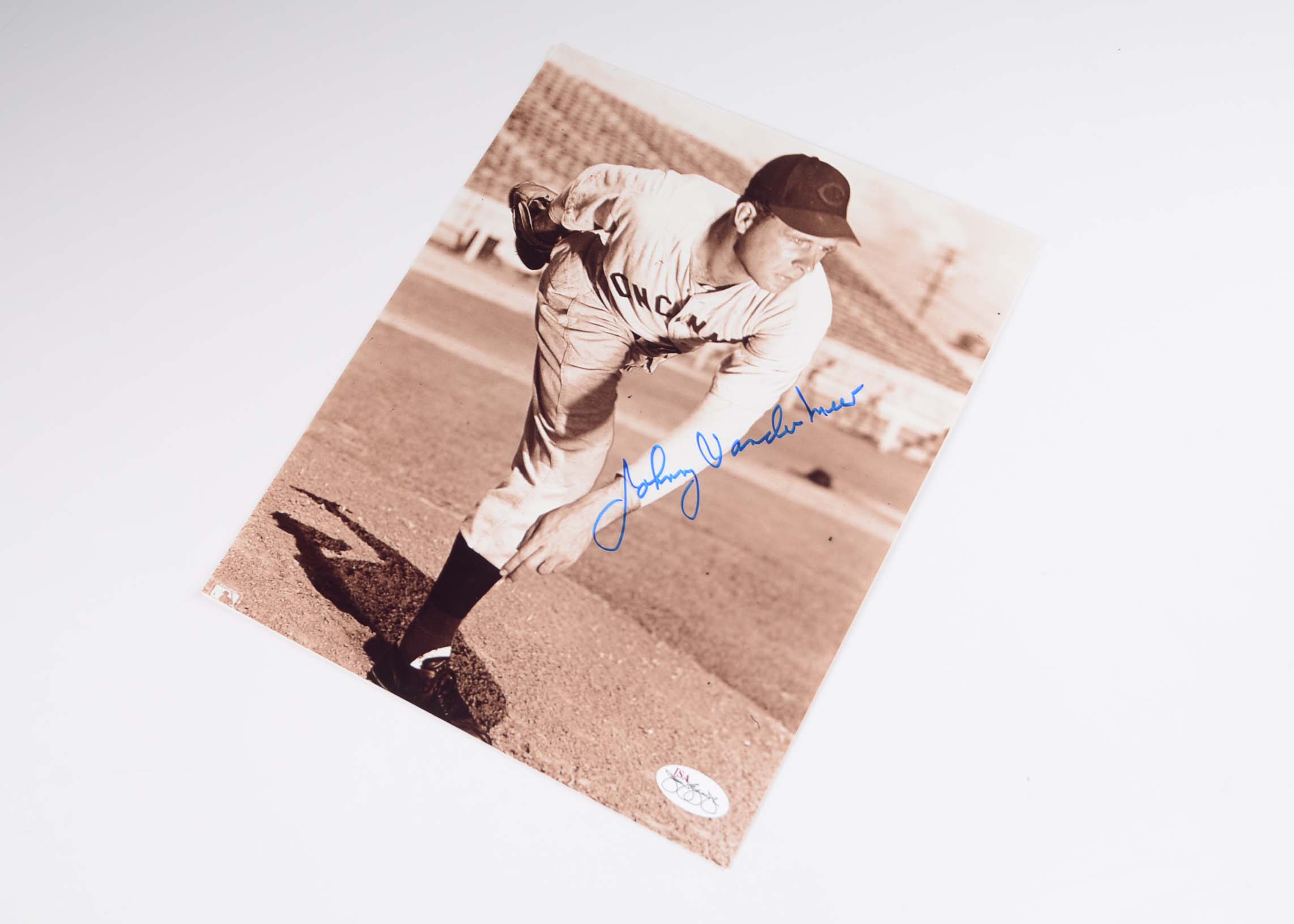 Johnny Vander Meer Signed Photo