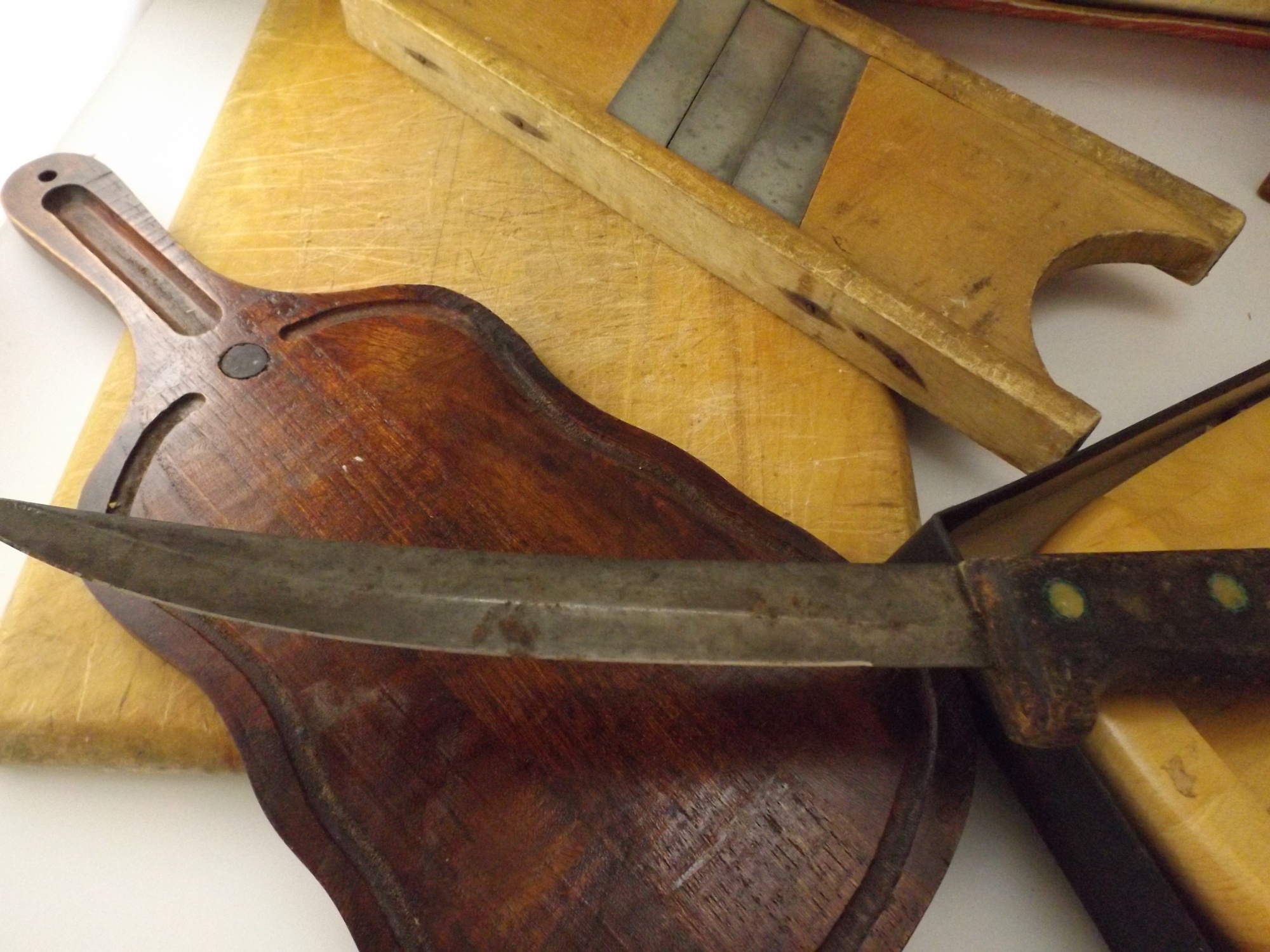 Kitchen Knives, Cutting Boards, Kraut Cutter