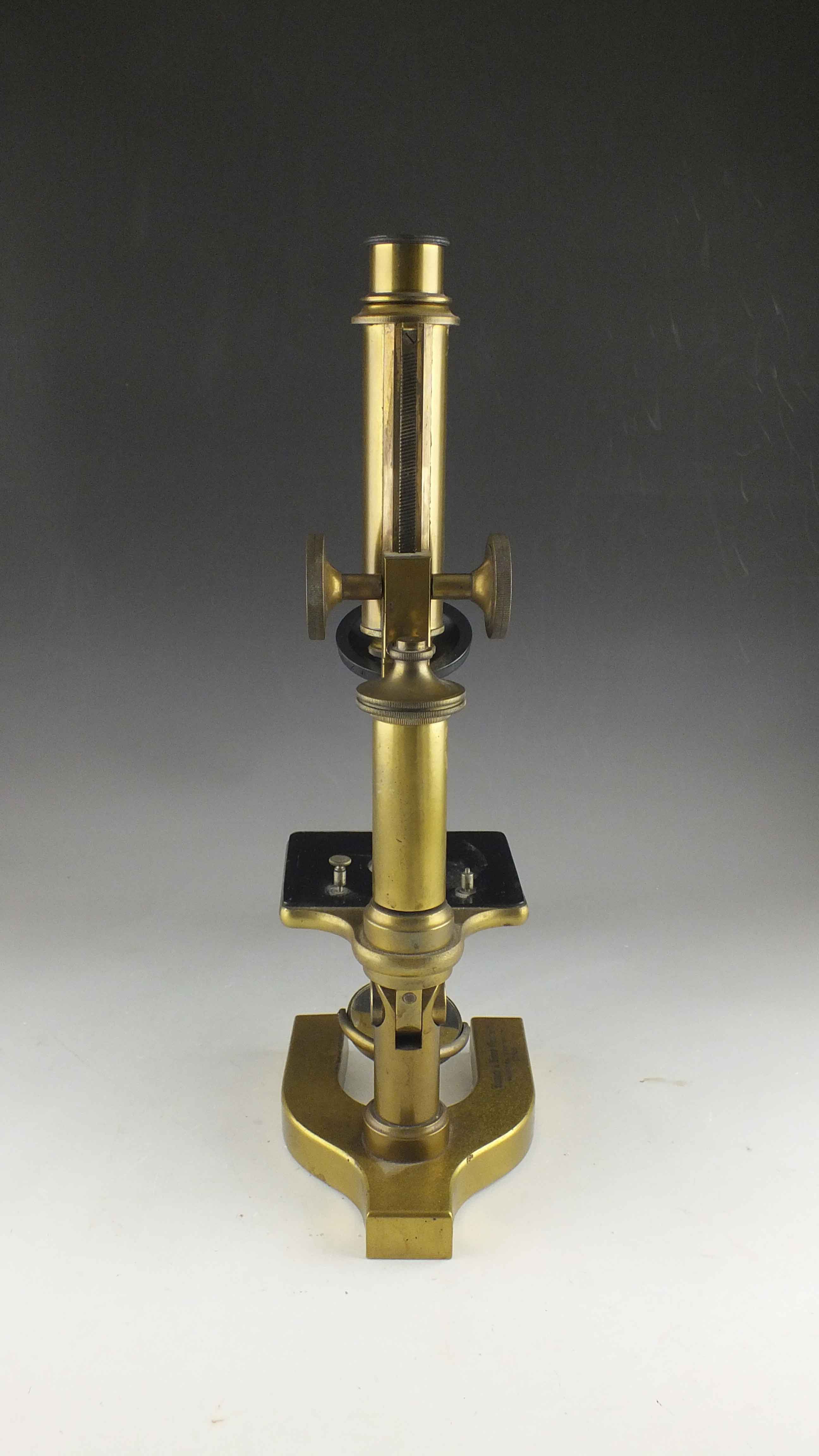Bausch & Lomb Optical Co., Antique Brass Microscope