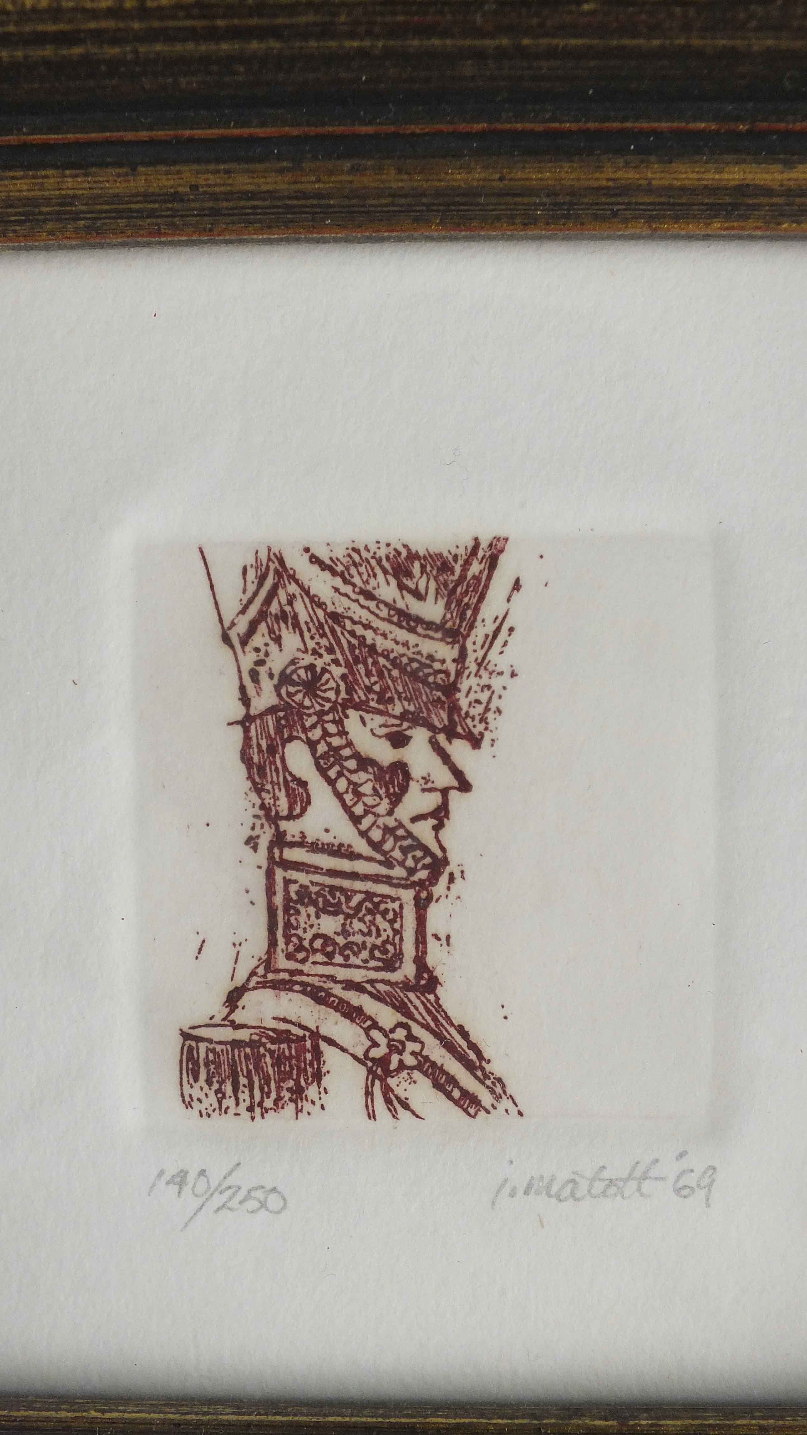 Original 1969 Jack Matott Etching