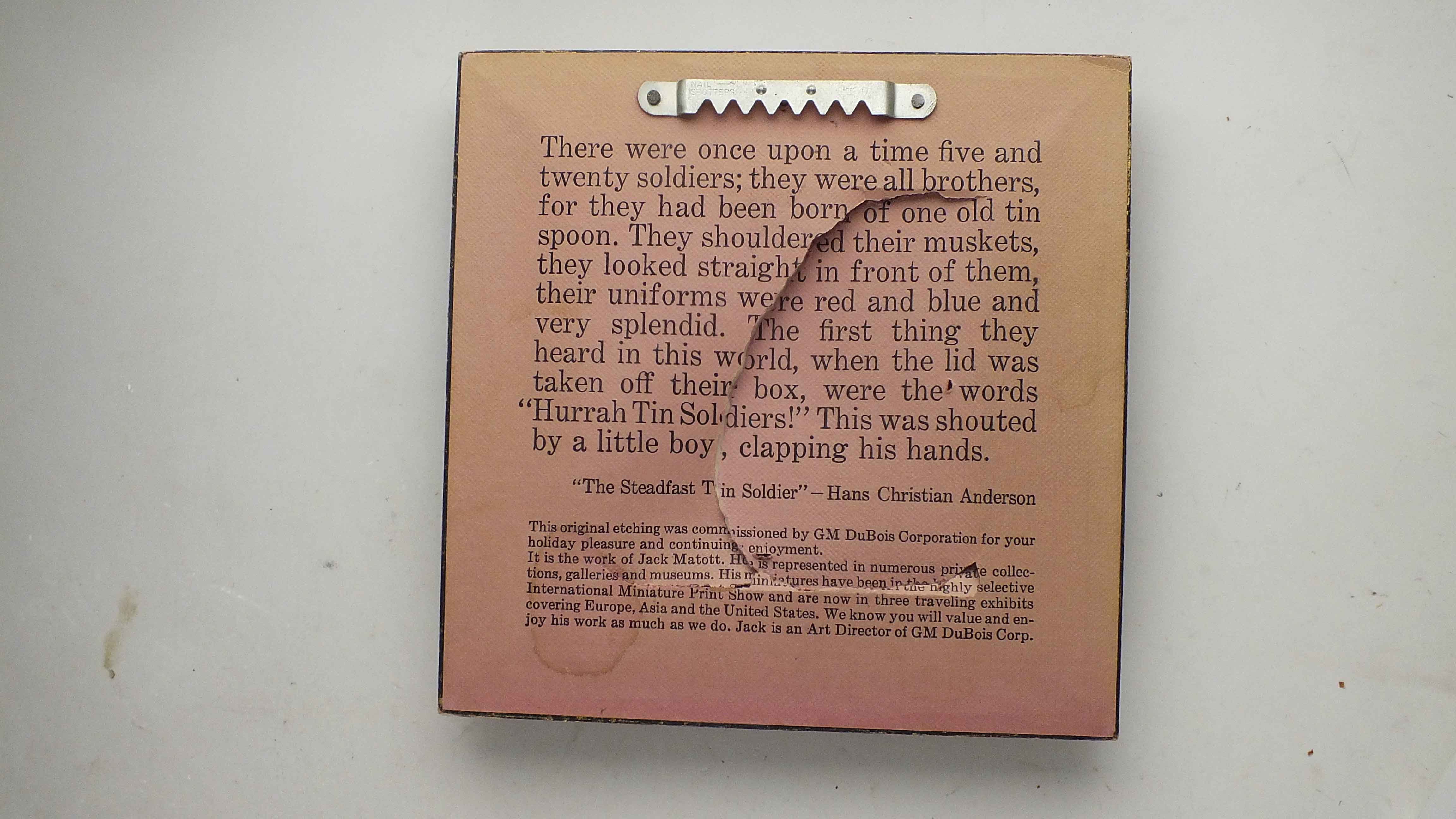 Original 1969 Jack Matott Etching