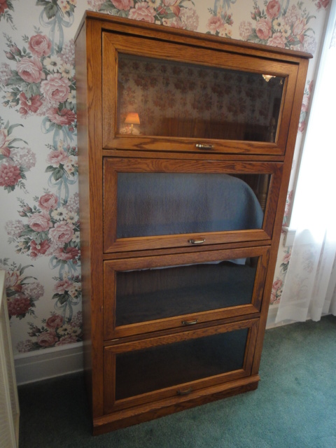 Vintage Oak Barrister Bookcase