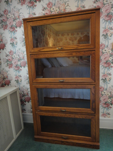 Vintage Oak Barrister Bookcase