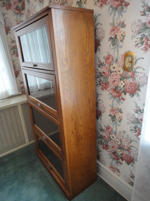 Vintage Oak Barrister Bookcase