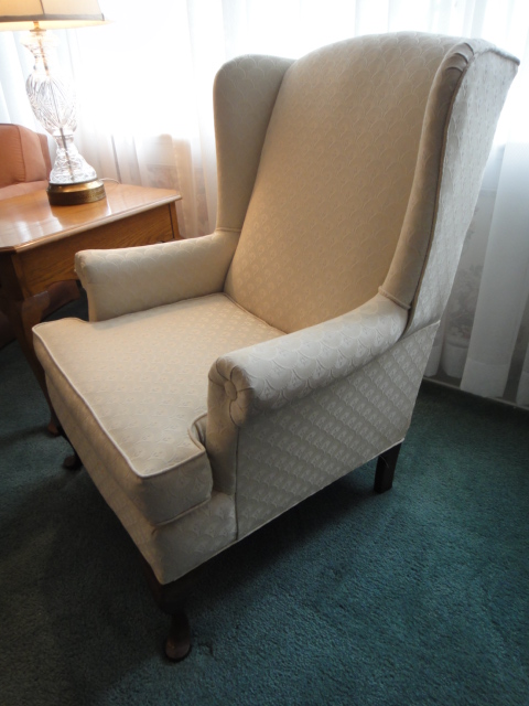 Vintage Victorian Wingback Chair