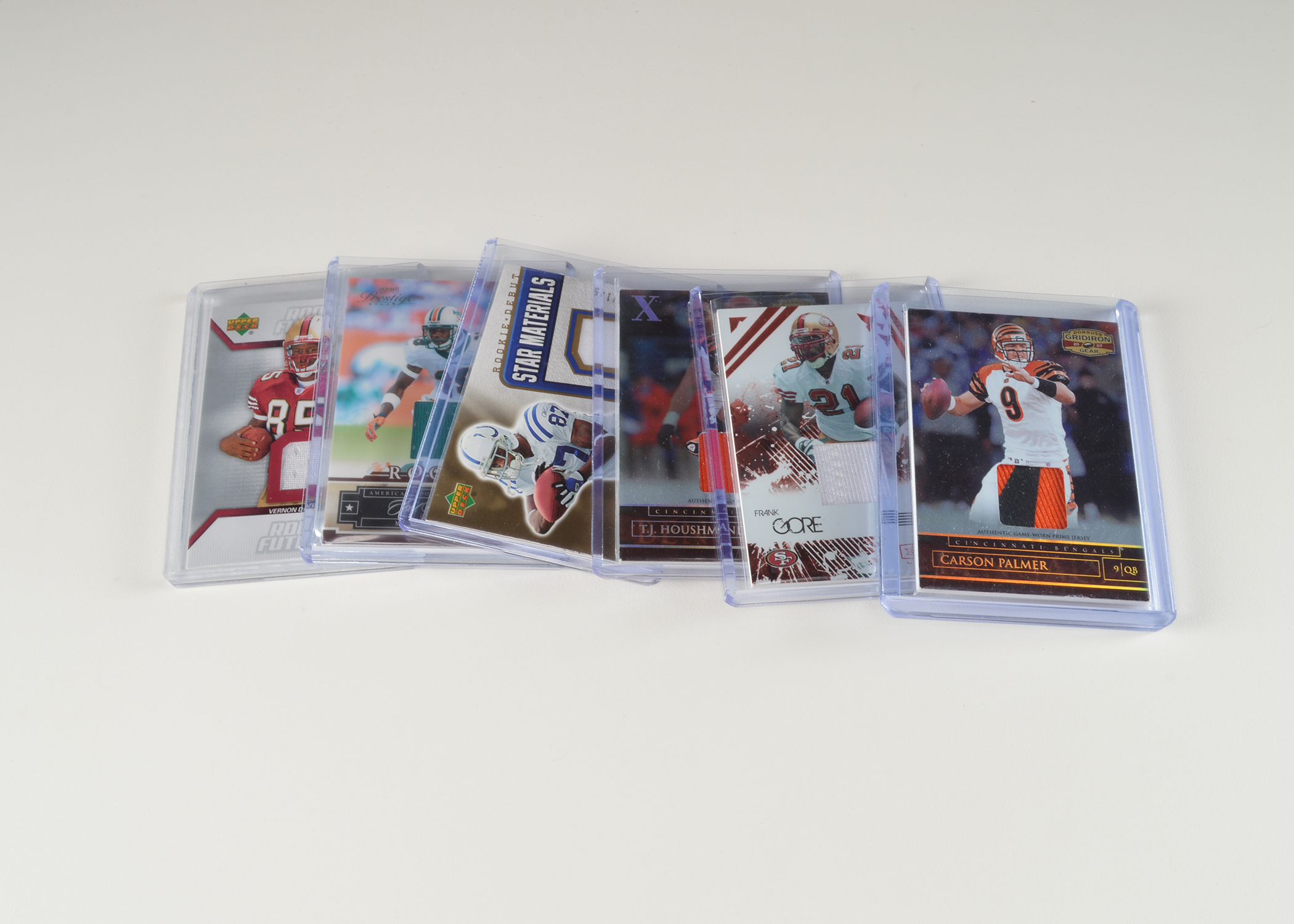 Six Football Jersey Cards