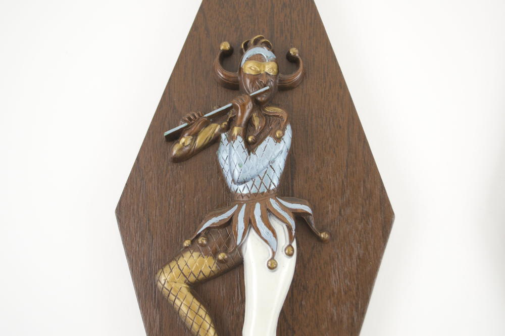 Pair of Jester Wall Decorations