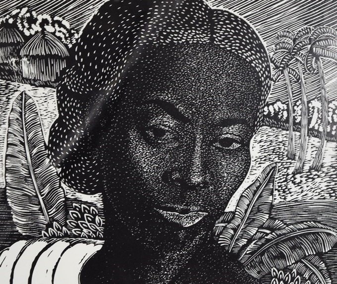 Margaret Burroughs Lithograph Titled "Mother of Mankind", 1965