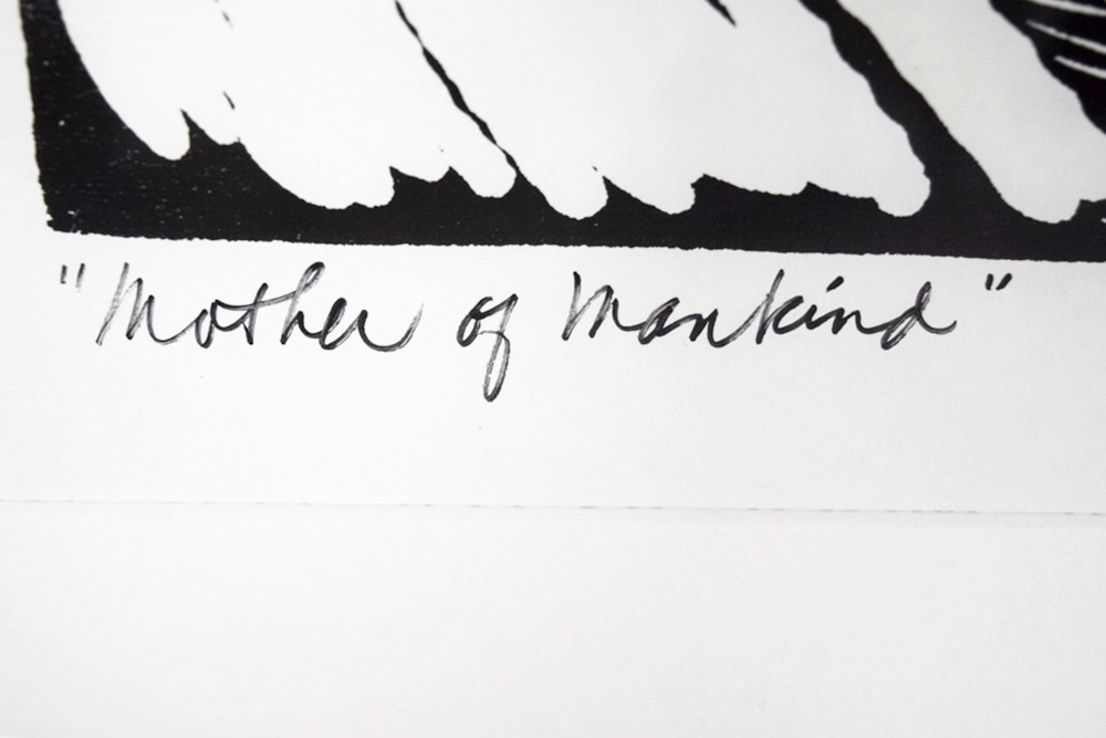 Margaret Burroughs Lithograph Titled "Mother of Mankind", 1965