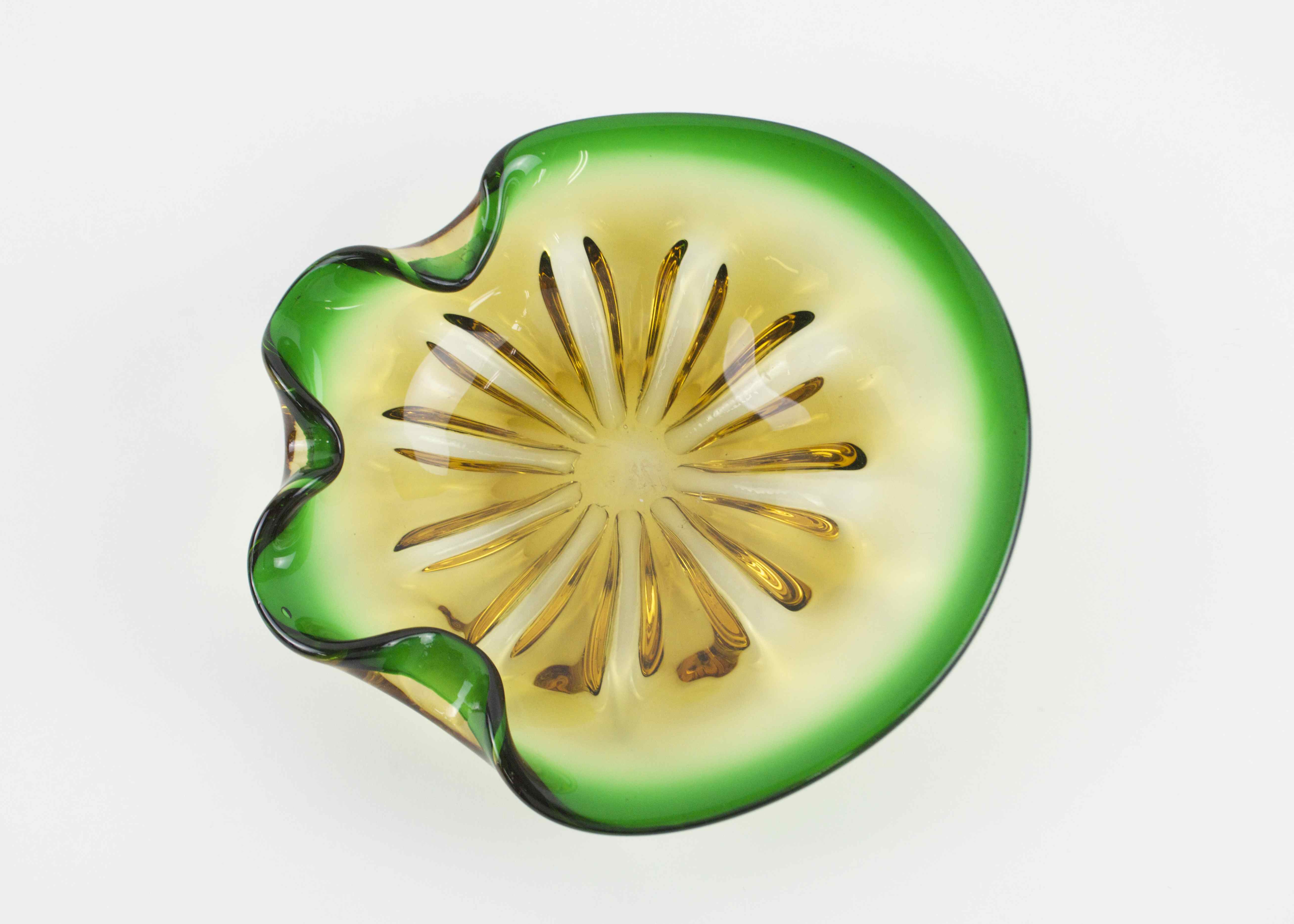 Hand-Blown Glass Shell Dish