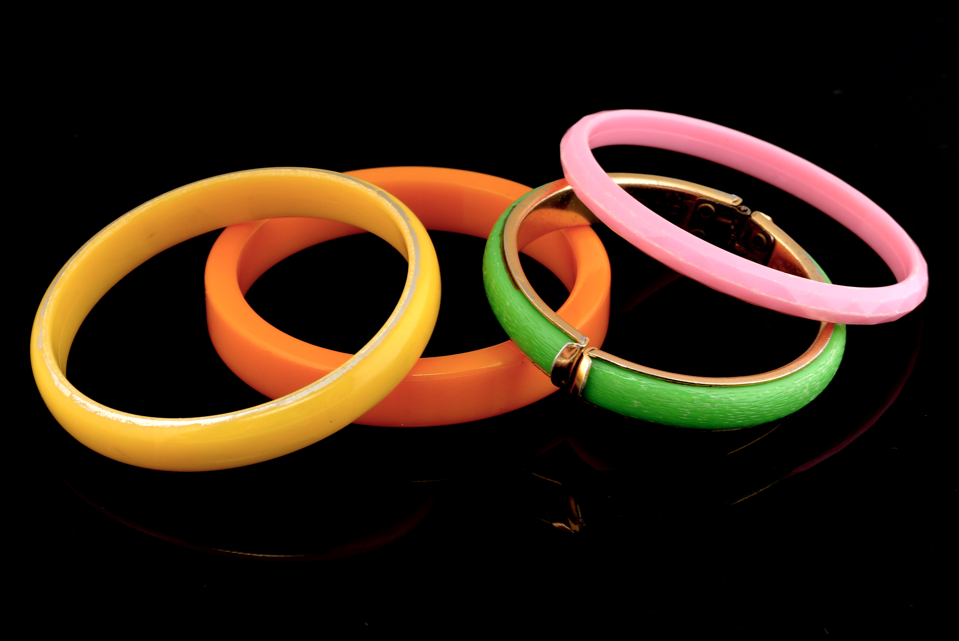 Collection of Fifteen Vintage Bangles and Bracelets