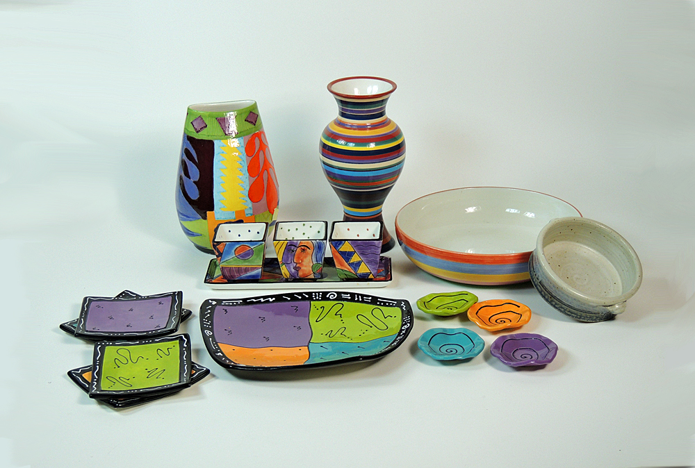 Bright Colored Pottery Collection